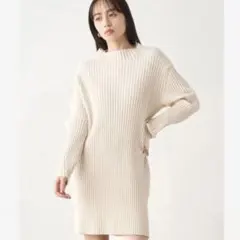 美品★SNIDEL Sustainable ワイドリブミニニットワンピース