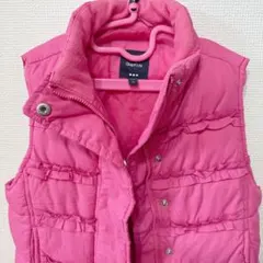 GapKids ピンク フリル ダウンベスト 100cm