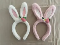 うさぎ　いちご　カチューシャ　ハロウィン　仮装