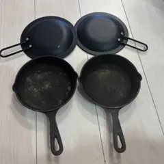ニトリ　スキレット 2個セット 蓋付きのサムネイル