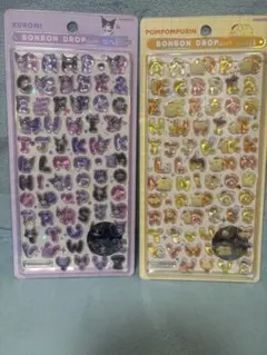 クロミ&ポムポムプリンボンボンドロップシール