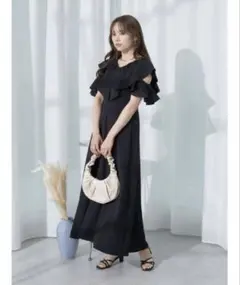 earth music&ecology 2WAYフリルスリーブワンピース