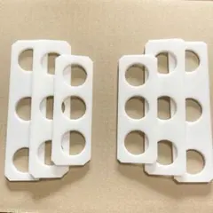 ペンライト 連結ホルダー 落下防止シート 白 3連 2セット