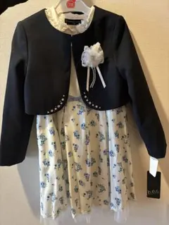 フォーマルワンピース　ジャケット　入学式　女の子　130 新品タグ付き