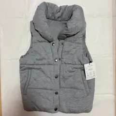 ★未使用品★ グレー ノースリーブ 中綿ダウンベスト graffi