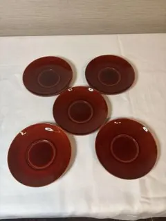 春慶塗りの茶托 5枚セット