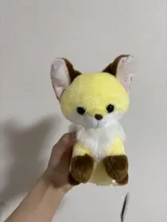 【今週処分】イエロー キツネ ぬいぐるみ