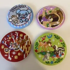 刺繍ピンバッジセット 4個　ディズニー　ナルミヤ