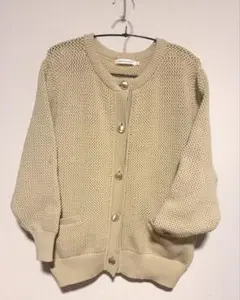 AMERICAN HOLIC エコカルットクルーネックカーディガン　美品