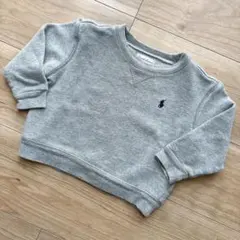 お値下げ！【Ralph Lauren】グレークルーネックトレーナー（18M）