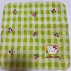 平成レトロ　Hello Kitty さくらんぼハンカチ　新品