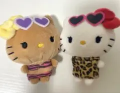 ハローキティニコぬい キーホルダー 日焼けキティ ぬいぐるみ キティちゃん