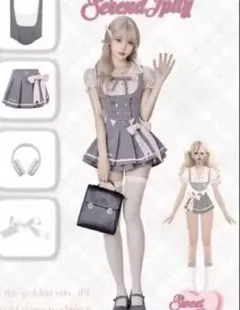 新品‼️グレー 制服風コスチューム╰(*´︶`*)╯♡160〜170サイズ