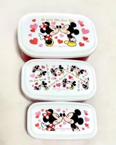 ディズニー リゾート　ミッキー ミニー タッパー お弁当　ランチ　ハートのサムネイル