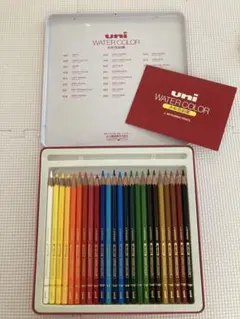 uni WATERCOLOR ウォーターカラー　水彩色鉛筆　24色　AQ