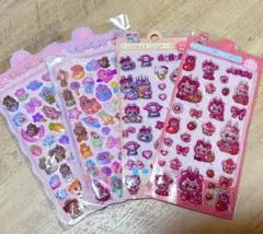 LABUBU 3D 4枚セット　ボンボンドロップ　ラブブ　シール