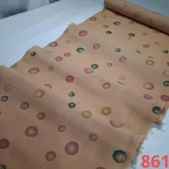 ☘️新染め=柿渋染め=未使用品布団皮生地カット売り 861