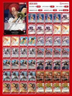 ワンピースカード　赤シャンクスデッキ