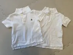 BabyGAP無印 ホワイト ポロシャツ 100 、110cm 2枚セット