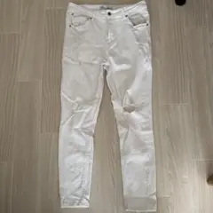 ZARA ホワイト スキニーデニム