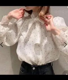 【SNIDEL】 今日限定価格♡未使用紙タグ付き♡ドット柄リボン付き長袖ブラウス すべてのカテゴリ｜SNIDEL(スナイデル)の通販サイト【公式】