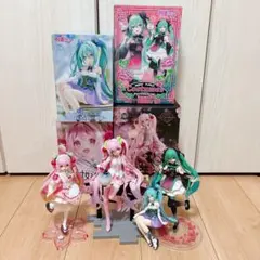初音ミク　フィギュア　まとめ売り　桜ミク　和風喫茶　チャイナドレス　桜堤灯　朝顔