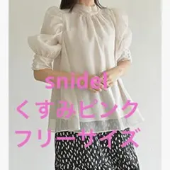スナイデル　ピンク　オーガンジーシースルーブラウス