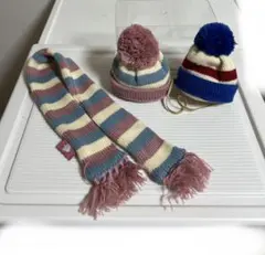 ダッフィー、シェリーメイの帽子、マフラのセット