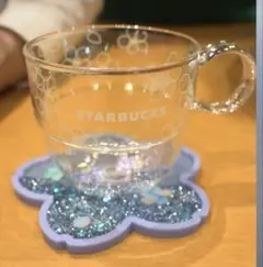 スタバ　さくら　SAKURA2026 耐熱グラスマグラスター　コースター　ブルー
