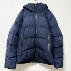 ユニクロ Lサイズ シームレスダウンパーカ ネイビー