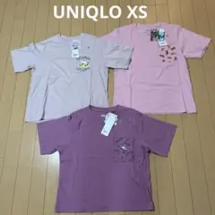 新品未使用ユニクロUNIQLOレディースXS半袖Tシャツまとめ売り3枚