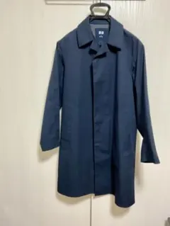 UNIQLO ネイビー ステンカラーコート ゴアテックス