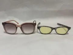 オシャレメガネ『度なし2個セット』