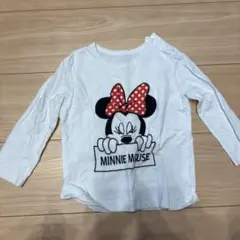 ミニーマウス 長袖Tシャツ ホワイト