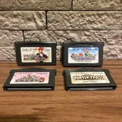 任天堂 GBA ゲームボーイアドバンス　マリオ ソフト 4本セット
