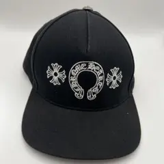 新作】クロムハーツ BSフレア スクロールラベル キャップ ブラック