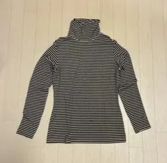 UNIQLO タートルネック ヒートテック 長袖 ボーダー S
