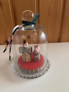 立猫雛ガラス器飾り・加藤澄子作