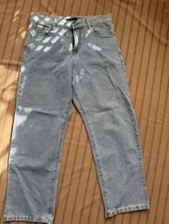 MONO-MART ライトブルー ストレートデニムパンツ