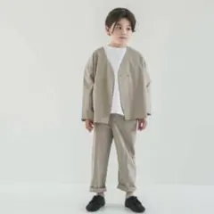 リジェール　ノーカラージャケット3点セット120