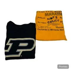 アメリカ古着TシャツLサイズ2枚セット Purdue大学 チャリティイベントTのサムネイル
