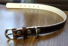 犬用 首輪 ダークブラウン