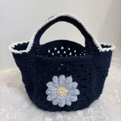 ハンドメイド　グラニースクエアミニバッグ