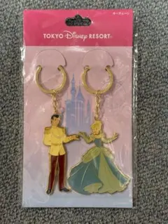 シンデレラ チャーミング王子 キーホルダー ペア ディズニーランド キーチェーン