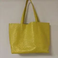 イエロー 本革 トートバッグ　GIUDIのサムネイル