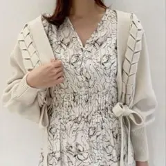 SNIDEL レースアップボレロカーディガン
