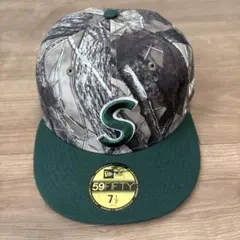 SUPREME Sロゴ　New Era 59FIFTY 迷彩キャップ 7 1/2