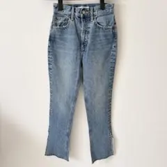 moussy マウジー デニム パンツ ジーパン サイドスリット 23 ブルーのサムネイル