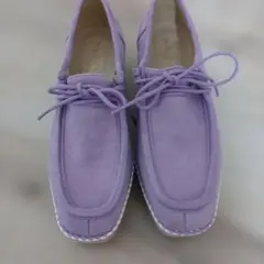 ORiental TRaffic　厚底チロリアンシューズ　パープル　М　23cm