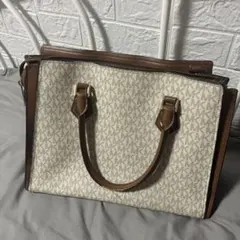 MICHAEL KORS ハンドバッグ ホワイト/ブラウン